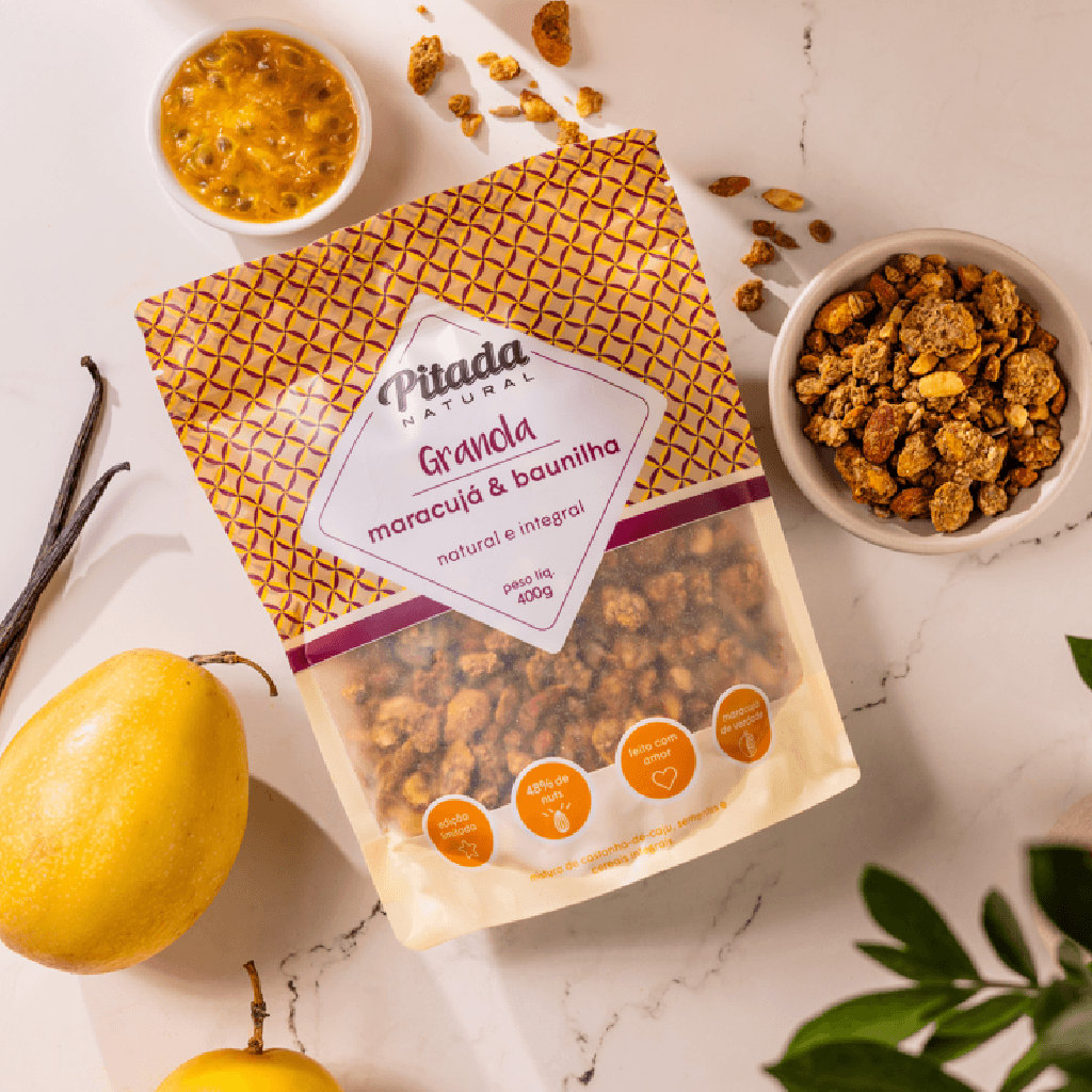 Granola de Maracujá e Baunilha